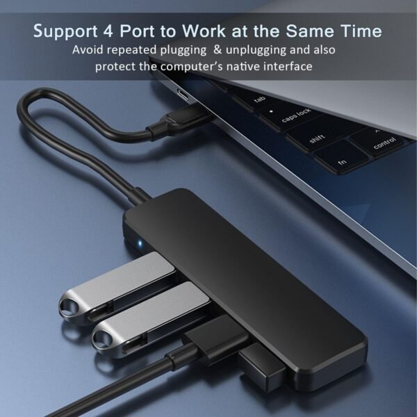 Concentrador USB 3.0, concentrador USB vienon de 4 puertos
