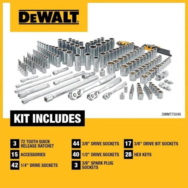 DEWALT (DWMT75049) - Juego de herramientas mecánicas, 192 piezas - Imagen 2